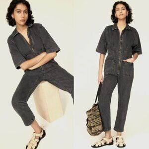 Rachel Comey Drill Jumpsuit - Size 2 - Washed Black Denim